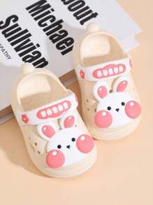 [talla grande Vendido] Sandalias transpirables para niños, Sandalias de baño de verano para niños y niñas con suela suave antideslizante y diseño de dibujos animados, Sandalias de playa ligeras y de secado rápido para niños pequeños - Blanco - Ver 1
