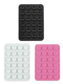 1/2/3/4pcs硅胶吸盘方形单面硅胶吸盘多功能手机皮套硅胶手机吸盘支架 - 彩色 - 查看 13