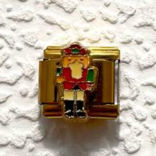 1 Pc New Italian Style Modular Personalized Bracelet Series Gold Base Red Dice Soldier Perfume Series - Gold - View 7