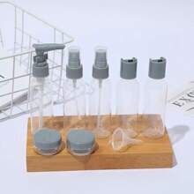 9 Piece Travel Bottle Kit Personal Hygiene Cosmetic - 灰色 - 查看 2