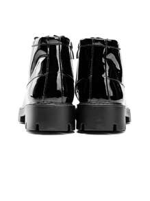 2025 Spring New Chelsea Boots Ankle Boots British Pointed Toe High-Top Leather Shoes For Men, Hairstylist - Black - View 4