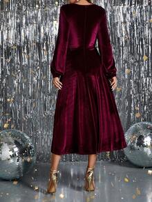 Women's Long Dress With Design, Comfortable, Mature And Generous, Suitable For Outdoor And Everyday Wear