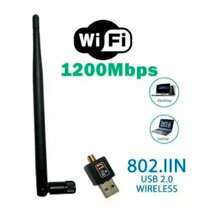 1 PIEZA ANTENA WIFI/ RECEPTOR PARA TENER WIFI PARA PC, LAPTOP - Negro - Ver 4