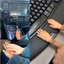 1 Pair Creepy Mini Fake Hand, Funny Prank Toy, Sticky, Tiny Object - Multicolor - View 8