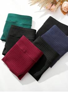 6-Pack Women's Striped Mid-Rise Comfort Briefs, Simple Style, Stretch  Breathable Panties - 彩色 - 查看 5