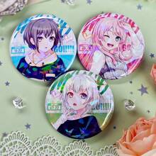 1pc Inspired Character Badges - Anime Merchandise, Backpack Hanging Decor, Laser Engraved Surface, Perfect Gift For Holidays, Birthday, Easter
