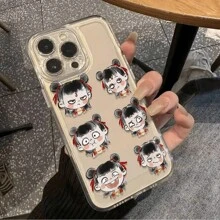 كفر هاتف سيليكون شفاف رومانسي فني إبداعي عالي الجودة متوافق مع هواتف أيفون 16 برو ماكس، أيفون 15 برو ماكس، أيفون 14 برو ماكس، أيفون 13 برو ماكس، أيفون 12 برو ماكس، أيفون 11 برو ماكس، أيفون 16 برو، أيفون 15 برو، أيفون 14 برو، أيفون 13 برو، أيفون 12 برو، أيفون 16، أيفون 15، أيفون 14، أيفون 13، أيفون 12، مع طباعة كرتونية لزهرة الإفيليوم الوادن