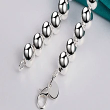 925 Silver 6MM Buddha Bead Necklace For Daily Wear And Gift Giving - White - View 8