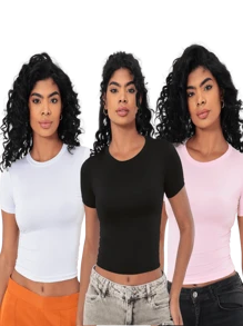 1 Preto e 1 Branco 1 Rosa Bebê