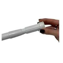 Extendable Shower Curtain Rod For Shower Room Changing Room - White - View 4