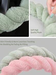 Women's Fluffy Plush Car Steering Wheel Cover (With Inner Ring), Soft Warm Cute Auto Accessories, Applicable To Vehicles, Sedans, Universal, Furry, Anti-Slip, Standard Size 14.5-15 Inches - one-size - View 7