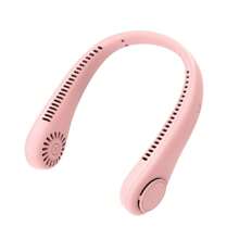 便携式无叶个人风扇，3 档速度设置，强劲气流，适合旅行、户外、室内使用 - 彩色 - 查看 12