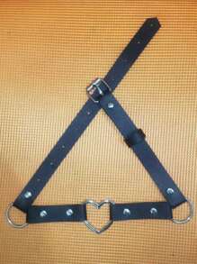 Women's Punk Sexy Simple Heart Thigh Garter Belt, Suitable For Everyday Wear