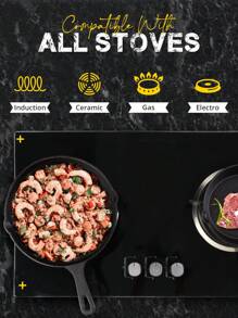 Kichly Pre‑Seasoned 3‑Piece Cast Iron Skillet Set [EXPRESS DELIVERY]– 15 Cm, 20 Cm & 25 Cm Pre‑Seasoned Fry & Sauté Pans With Natural Non‑Stick Finish, Oven‑Secure To 260 °C & Induction‑Ready Cookware For Indoor Hob, BBQ & Camping - Black - View 5