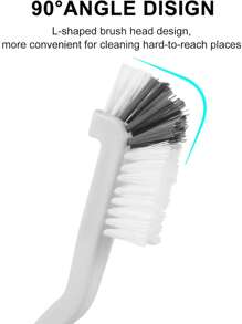 3 件装小号刷子、迷你灌浆刷、微型边缘角落清洁刷，适用于瓶子、瓷砖线条、窗户轨道、浴室缝隙刷，适用于缝隙和狭窄空间，