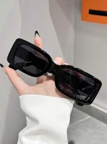 1 Pair Fashion Stylish Sunglasses - Suitable For Street Photography, Music Festivals, Tropical Beaches, Business Casual, Fishing, Sports, Beach, Travel, Festivals, Outdoors, Driving, Hiking, Party, Street Style Accessory, Outdoor Activities, UV Protection, Golf Fashionable Shade Elegant Outfit Family Outings Travel Vacation Holiday For Summer Beach Vacation,Outdoor,Travel - 彩色 - 查看 3