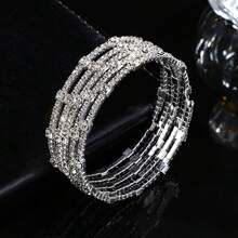 1pc Multi-Layer Wrapped Rhinestone Bracelet, Fashion & Elegant Tennis Bracelet - Bracelet - View 11