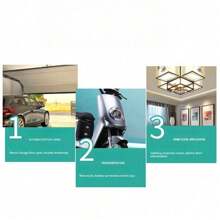 多频250-913MHZ无线拷贝遥控器卷帘门车库门全频拷贝遥控器兼容301用于各类电动门电动车摩托车遥控器照明灯具电动门窗 - 彩色 - 查看 3