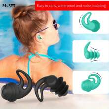 2pcs High-Efficiency Noise-Proof Earplugs, Waterproof Earplug, Easily Portable Earplugs, Features: Highly Effective Noise-Proof, 100% Waterproof, Convenient To Carry, Small And Lightweight Earplugs, Silicone Earplugs, Comfortable To Wear For Sleeping, Suitable For Swimming, Running, Sleeping, And Noisy Places, Suitable For Both Men And Women, Multi-Purpose Earplugs, Reusable Earplugs