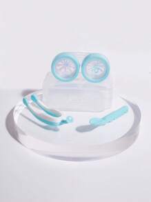 eyekan 1-Piece Set With 6 Compartments: Y2K Style Sweet & Cool Butterfly Print Contact Lens Storage Case Eye Contacts Contact Lenses For Eyes Colored Contacts Makeup