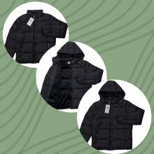 Bobojaco Thick Nylon Lined Sapphire Winter Men's Jacket From M To EG - Black - View 8