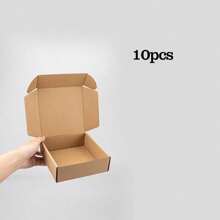 10 件硬纸飞机形礼品盒，坚固的包装盒，适用于装饰、礼物交换、派对、婚礼、母亲节、圣诞节和节日、运输纸箱