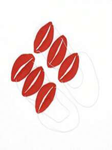 1 件趣味舞台表演香肠嘴道具，火红性感嘴唇香肠嘴，红色随机