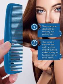 12PCS Double-Sided Double-Tooth Beard Comb For Boys, Double-Head Thick Hairdressing Styling Comb For Hair Salon, Small Pocket Comb For Girls, Hair Brush, Comb, Hair Tools, Hair Products And Accessories For Barber Salon Beauty Travel Essentials
