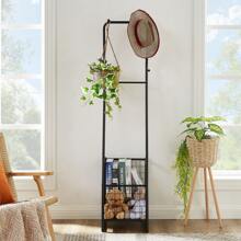 VECELO Freestanding Coat Rack With Hanging Rod/Storage Basket/Shoe Rack/Storage Box, Suitable For Coat Rack In Entrance, Corridor, BedroomCoat Rack Back To School Travel Essentials Room Decor,Home Decor,Bedroom Decor Storage Organization And Storage Puppy Keep Dress Shorts Phone Case Bikini Summer Dresses For Women Skirt Summer Dress Dresses Nails Jeans Tops White Dress Dresses For Women - With Storage Basket - View 5