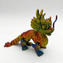 3D 打印麒麟神话生物骑士可爱小雕像，彩色传奇动物工艺雕像，生日/复活节/圣诞节礼物，节日娃娃 - 彩色 - 查看 9