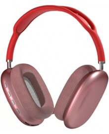 Headband Wireless Headset, Bluetooth Headset, Built-In Call Microphone, TF Support, 3.5mm Cable Connection - Đỏ - Xem 1