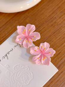 全新儿童樱花发夹和发环、粉色樱花发夹、婴儿侧刘海发饰 - 彩色 - 查看 8