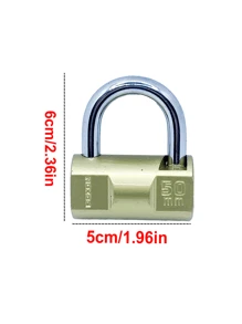 重型金属锁，安全锁，防盗防锤钥匙锁，带弹簧机构，适用于门和工具箱 - 彩色 - 查看 6