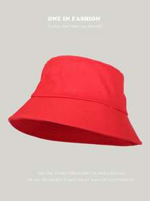 Custom Logo Versatile All-Match Solid Color Bucket Hat, Unisex Outdoor Summer Sun Protection Hat, Foldable - A - View 11