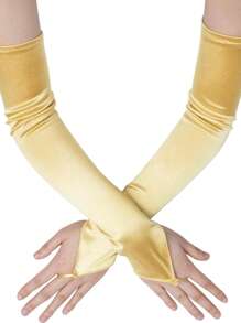 1 đôi găng tay dài không ngón kiểu dáng thanh lịch, cổ điển, màu trơn, thích hợp cho tiệc tùng, hẹn hò, đám cưới, tiệc sinh nhật, biểu diễn, cosplay, các sự kiện buổi tối mùa hè. - A - Xem 9