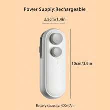 1pc Rechargeable Mini Portable Sealer With Opening Function, 2-in-1 Sealer For Thin Plastic Bags And Packets - White - View 6