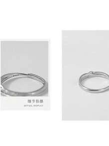 925 纯银女士戒指，简约设计，时尚独特，适合送给朋友