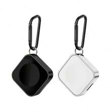 带双 Type-C 和 Lightning 端口的磁性手表充电器，兼容 Apple Watch Series 9、8、7、6、5、4、3、2、1、SE、超快速充电