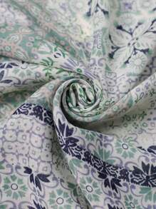 1pc Spring/Autumn Floral Printed Tassel Scarf/Beach Shawl - Multicolor - View 3