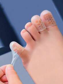 1/5/10 Pairs Breathable Anti-Friction Silicone Toe Protectors With Elasticity, Suitable For People With Injury-Prone Toes