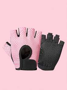 1 Pair. Lightweight And Breathable Fitness Gloves For Outdoor Sports In Spring And Summer - Full Palm Protection, Suitable For Weightlifting, Gym Training, And Cycling - Multicolor - View 8