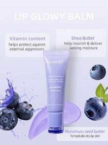 Laneige K-Beauty 10g 亮唇膏唇部精华，保湿，光泽，轻盈，滋润和染色，含乳木果油，适合干燥嘴唇，韩式彩妆，蓝莓 - Blueberry - 查看 4