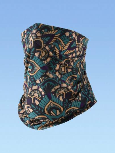 1 件男士透气冰丝防晒面罩，夏季滑雪面罩