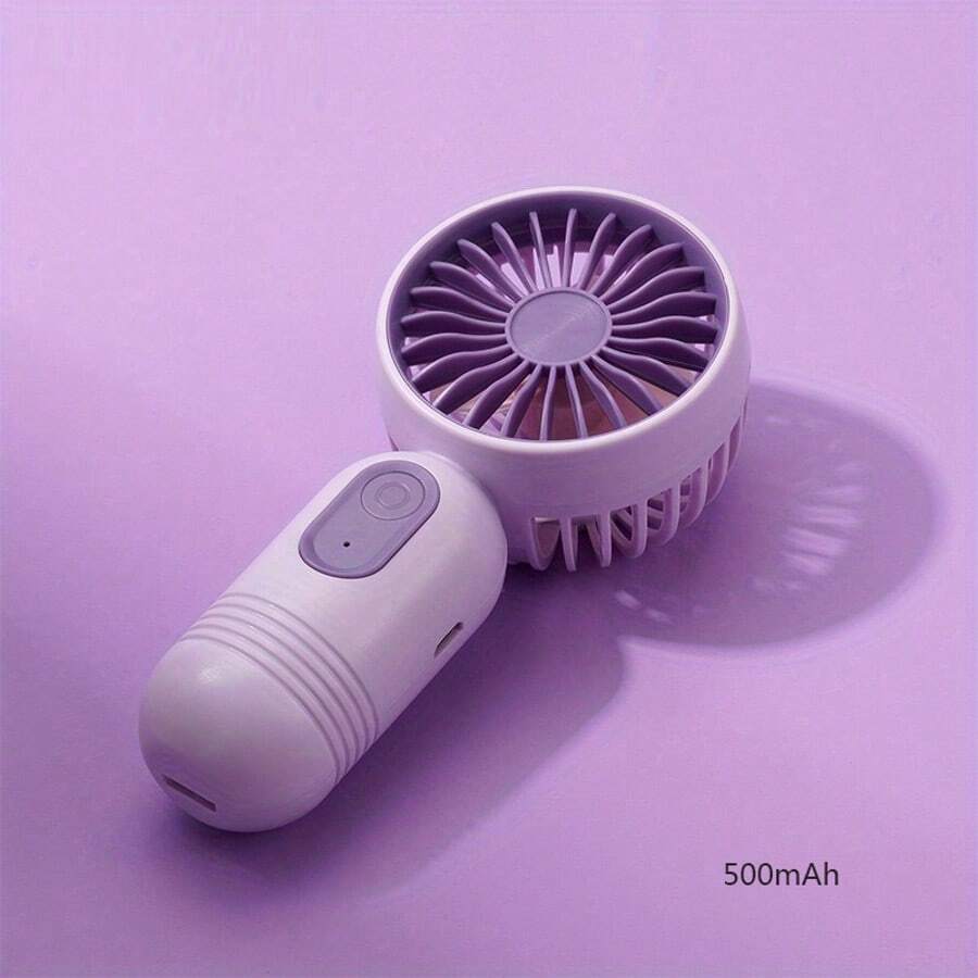 Mini Portable Fan  Cute Handheld Fan Battery Operated Lightweight Small Personal Fan With 3 Speeds And USB Rechargeable Eyelash Fan For Stylish Girl Kids Women Men Office Outdoor Travel Camping