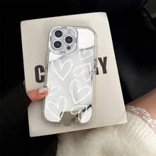 Ốp điện thoại tích hợp gương này cũng có thể dùng như gương trang điểm, tương thích với iPhone 16/7/8/11/12/13/14/15/X/XR/Xs/Plus/Pro/Pro Max/SE2 - Trong sáng - Xem 5