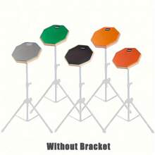 8 英寸双面三层静音鼓练习垫 - 橡胶静音垫，适合鼓组初学者