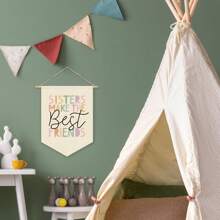 帆布壁挂装饰适用于托儿所、婴儿房、儿童房、小兄弟、大兄弟、兄弟是最好的朋友、大哥哥 - 彩色 - 查看 9