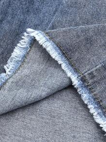 Women's Denim Mini Shorts, New Sexy Cool Vintage High Waist Slim-Fit Bodycon Shorts, Spring And Summer Casual,Shorts,Summer,Shorts For Women,Summer,Denim Shorts,Cowgirl,Summer,Holiday,Festival,Jeans,Trousers,Beach,Going Out,Vacation,Women Shorts,Summer Holiday,Y2K - Light Wash - View 6