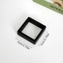 5pcs Transparent Dustproof PE Box Thin Film Floating Display Box For Rings, Jewelry, Necklace Packaging & Storage For Women Storage Organizer Travel Essentials Father Gift Back To School
