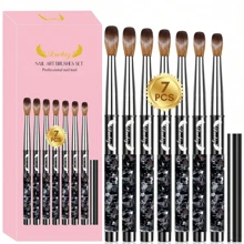 Acrylic Nail Brush Set - Acrylic Nail Brushes For Acrylic Application, Acrylic Powder Brushes For Acrylic Nails Tool Set For Nail Extension & 3D Carving, For Girls Women Wife Girlfriend Lover Valentine's Day Gifts